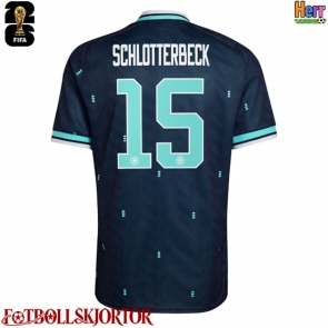 Tyskland Nico Schlotterbeck #15 Bortatröja VM 2026 Kortärmad